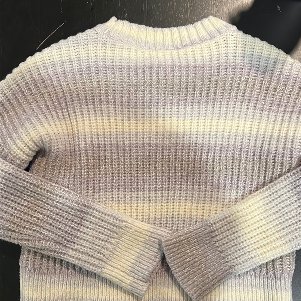 Abercrombie Kids Girls Striped Knit Sweater Size 9/10 - Picture 4 of 4